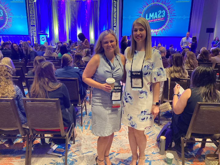 Morgan and Andrea at LMA Conference