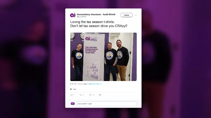 Accountancy Insurance_Social media marketing_Twitter post