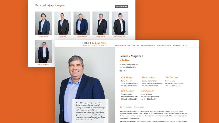 Bergel Magence LLP_Website Design_Web Development_Bio Page