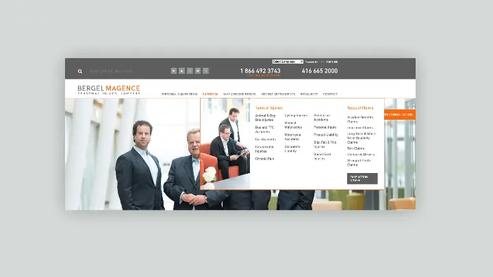 Bergel Magence LLP_Website Design_Web Development_Mega Menu