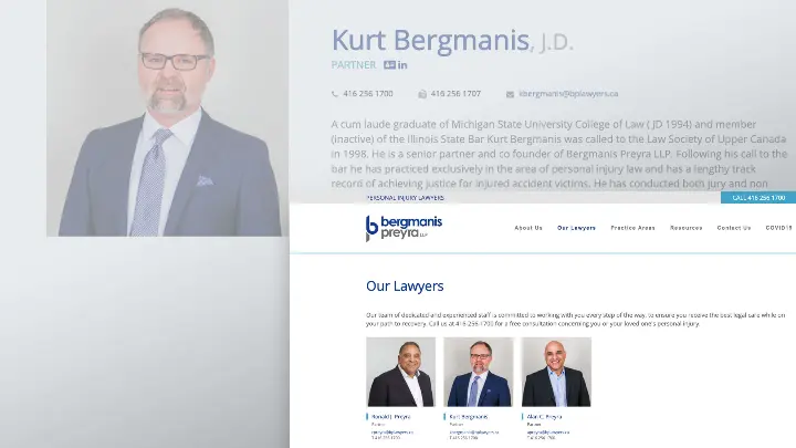 Bergmanis Preyra LLP_Web design_Website Development_Inside Pages_Bio Page