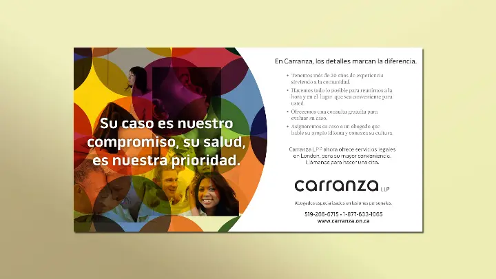 Carranza_Ad Campaign and Copy_spanish ad