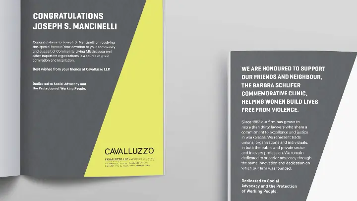 Cavalluzzo_Ad_Magazine_Congratulations and we are honoured ads