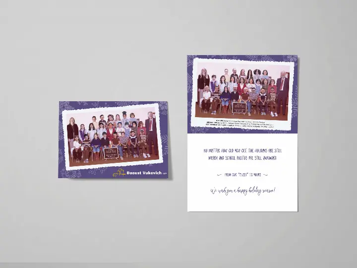 Daoust Vukovich LLP Holiday Card Mockup