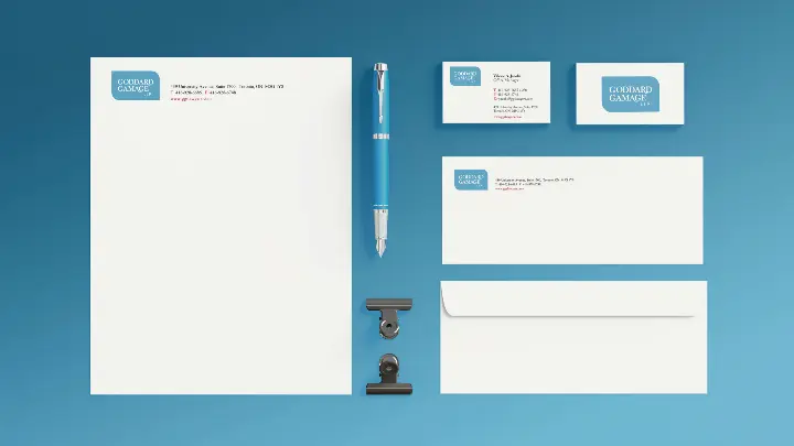Goddard Gamage LLP_Stationery Design and Business Cards_All Stationery