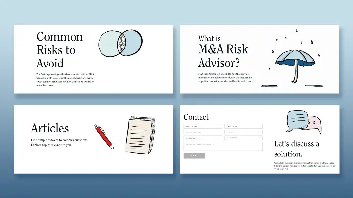M&A Risk Advisors_Website Design_Banners