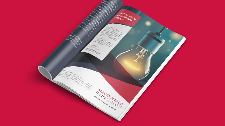 MacDonald Illig Jones Britton LLP general ad for magazine