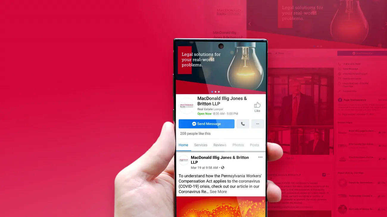 MacDonald Illig Jones Britton LLP_Social Media marketing_Facebook View