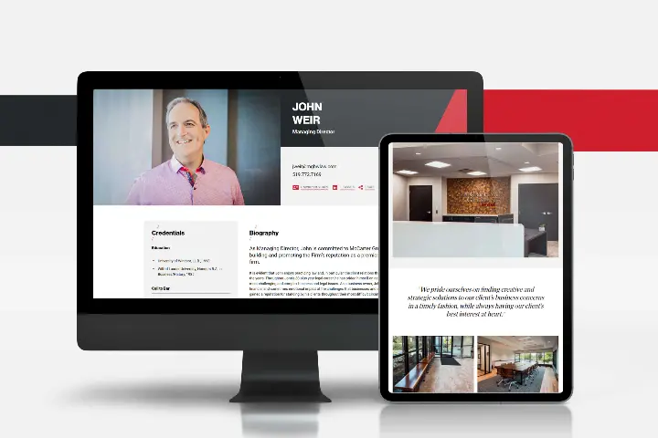 McCarter Grespan Lawyers Bio Content and Page Copy