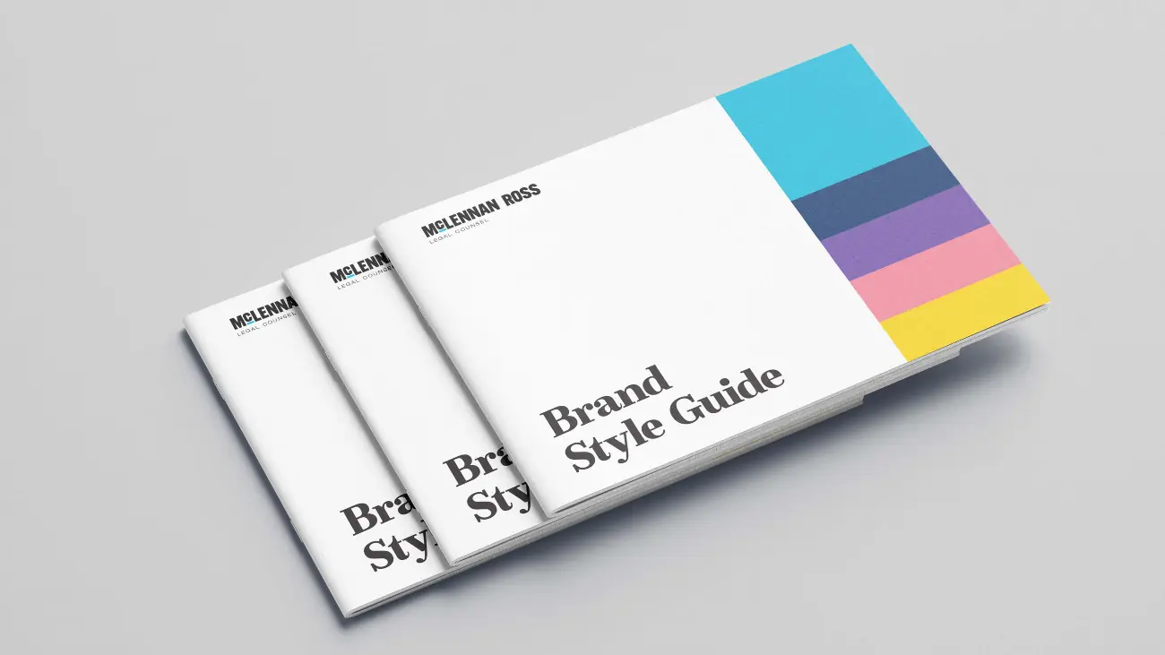 McLennan Ross Brand Style Guide book cover