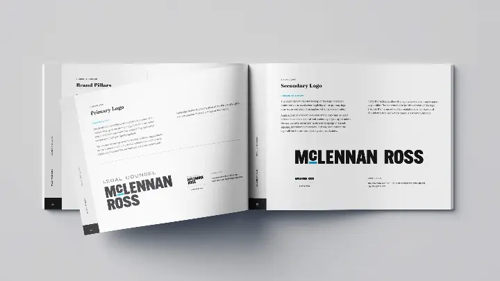 McLennan Ross brand guidelines for logo