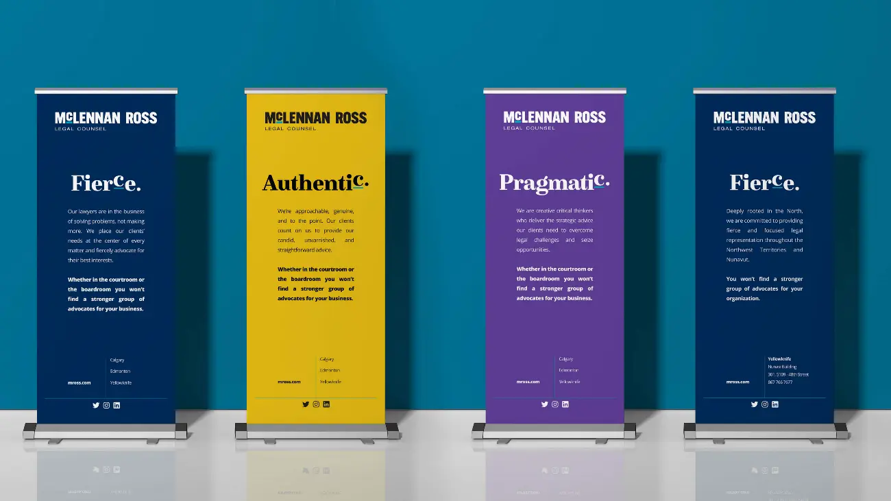 McLennan Ross tradeshow banners