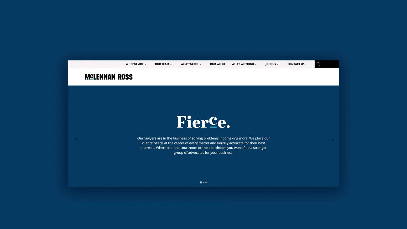 McLennan Ross website homepage banner image