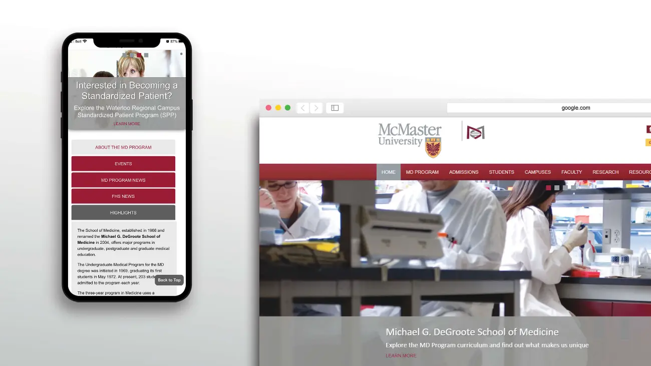 McMaster University: Undergraduate Medical Program Website