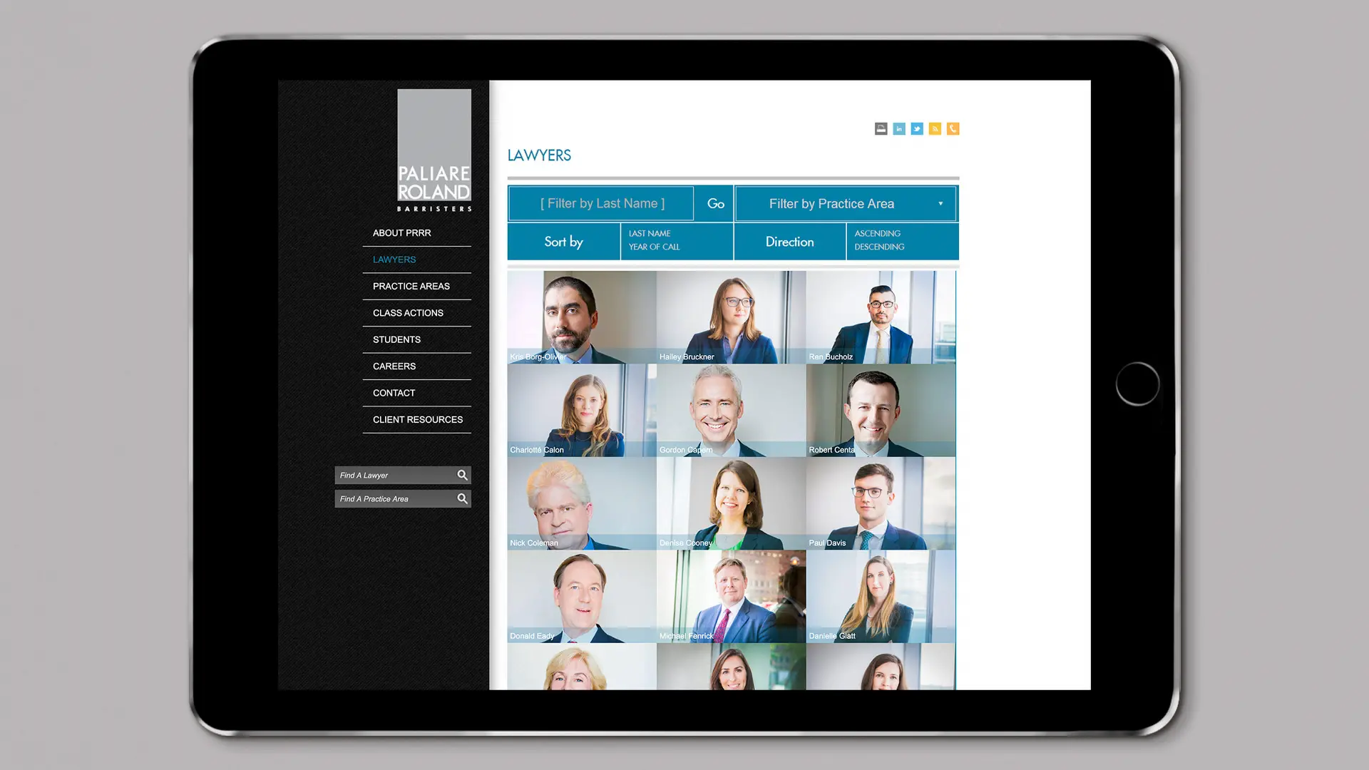Paliare Roland Rosenberg Rothstein: Website
