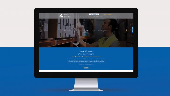 Partners Indemnity_Web design_Web development_Home page