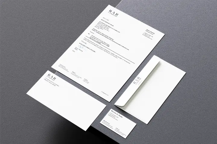 RAR Litigation_Stationery Design