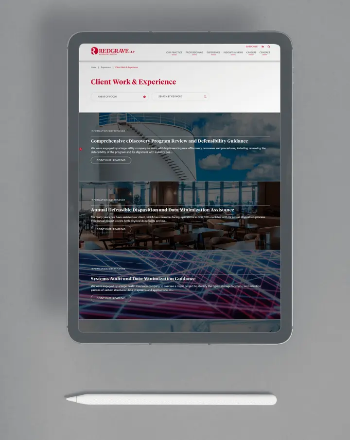 RG_Client Work & Experience