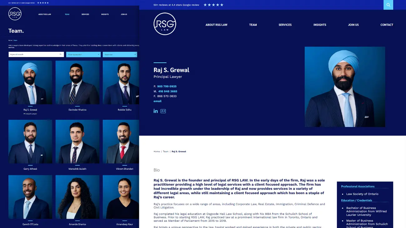 RSG_RSG_Design Development_Team page