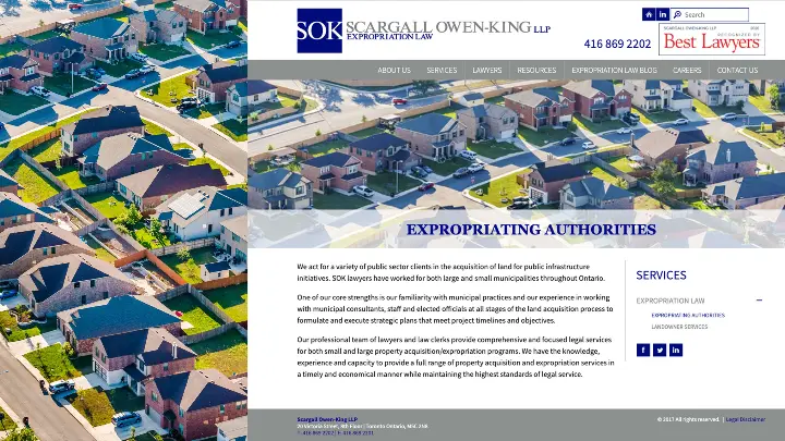 Scargall Owen King LLP_SOK_Website Design_Web Development_Expropriating Authorities