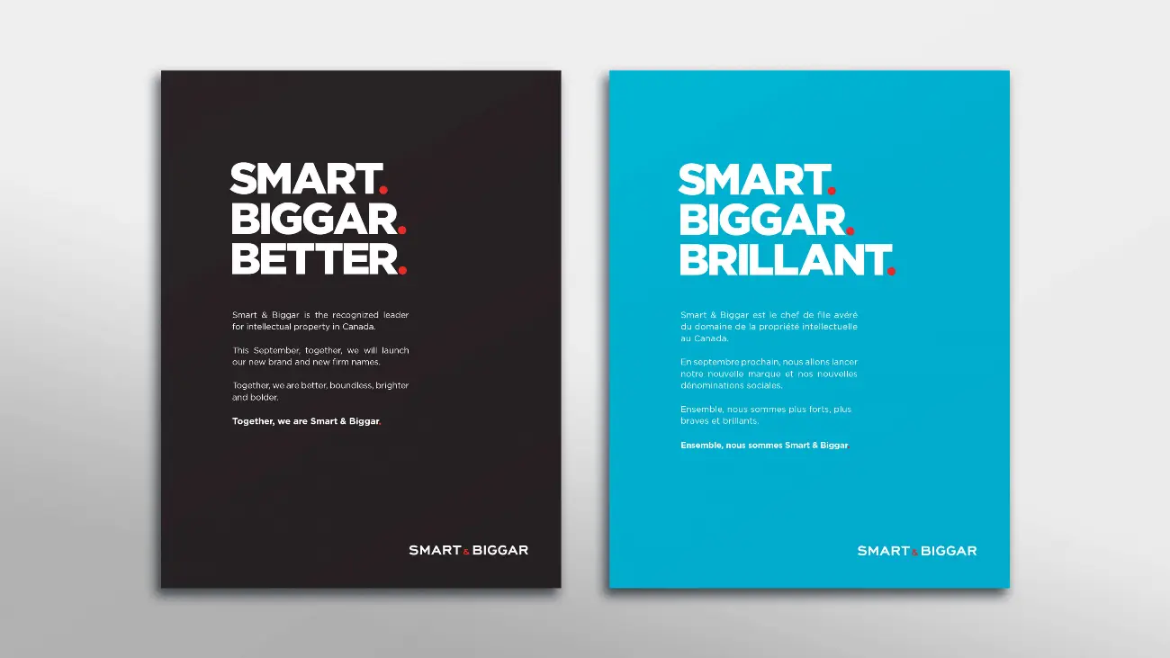 Smart Biggar_S B_Internal and employee branding_Internal Poster Campaign