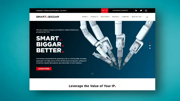 Smart Biggar_S B_Web design_Web development_Home page_05