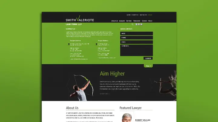 Smith Valeriote LLP_SV Law_Website design_Web development_2013_Contact page