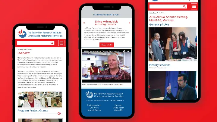 Terry Fox Research Institute_TFRI_Web Design_Website Development_Webiste 2015_Mobile 2