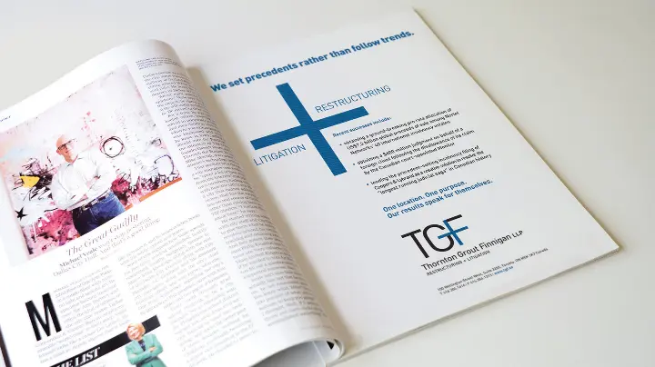 Thorton Grout Finnigan_TGF_Advertising Campaign_Full page magazine ad design_1