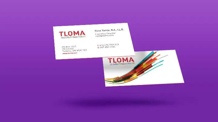 The Law Office Management Association_TLOMA_Stationery design_Business card design