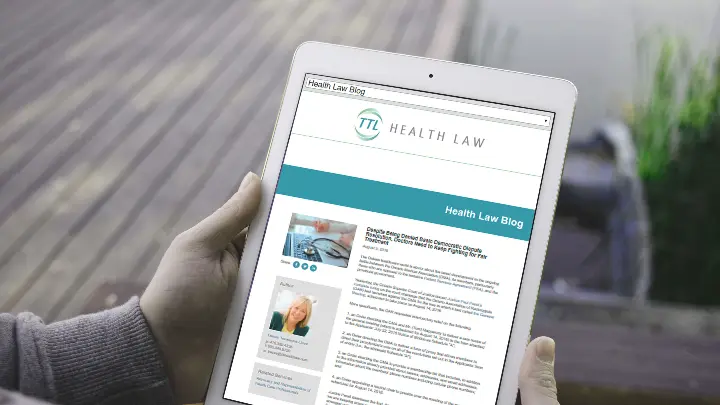 TTL Health Law_Web Design_Website Development_Blog_tablet