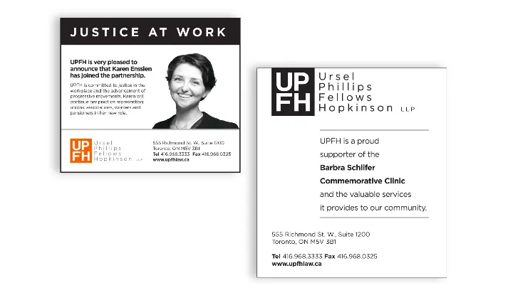 Ursel Phillips Fellows Hopkinson_UPFH_Advertising 2