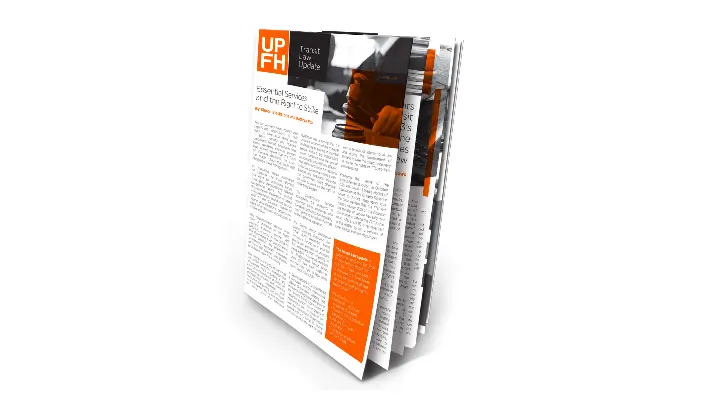 Ursel Phillips Fellows Hopkinson_UPFH_Newsletter Design and Electronic Communications_Cover