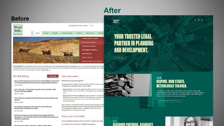 Wood Bull_Before and After